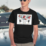 Deck The Halls And Not Your Family Black T-Shirt - Navy