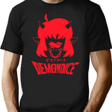 Demondice- Mori Calliope-Funny Black T-Shirt - Black