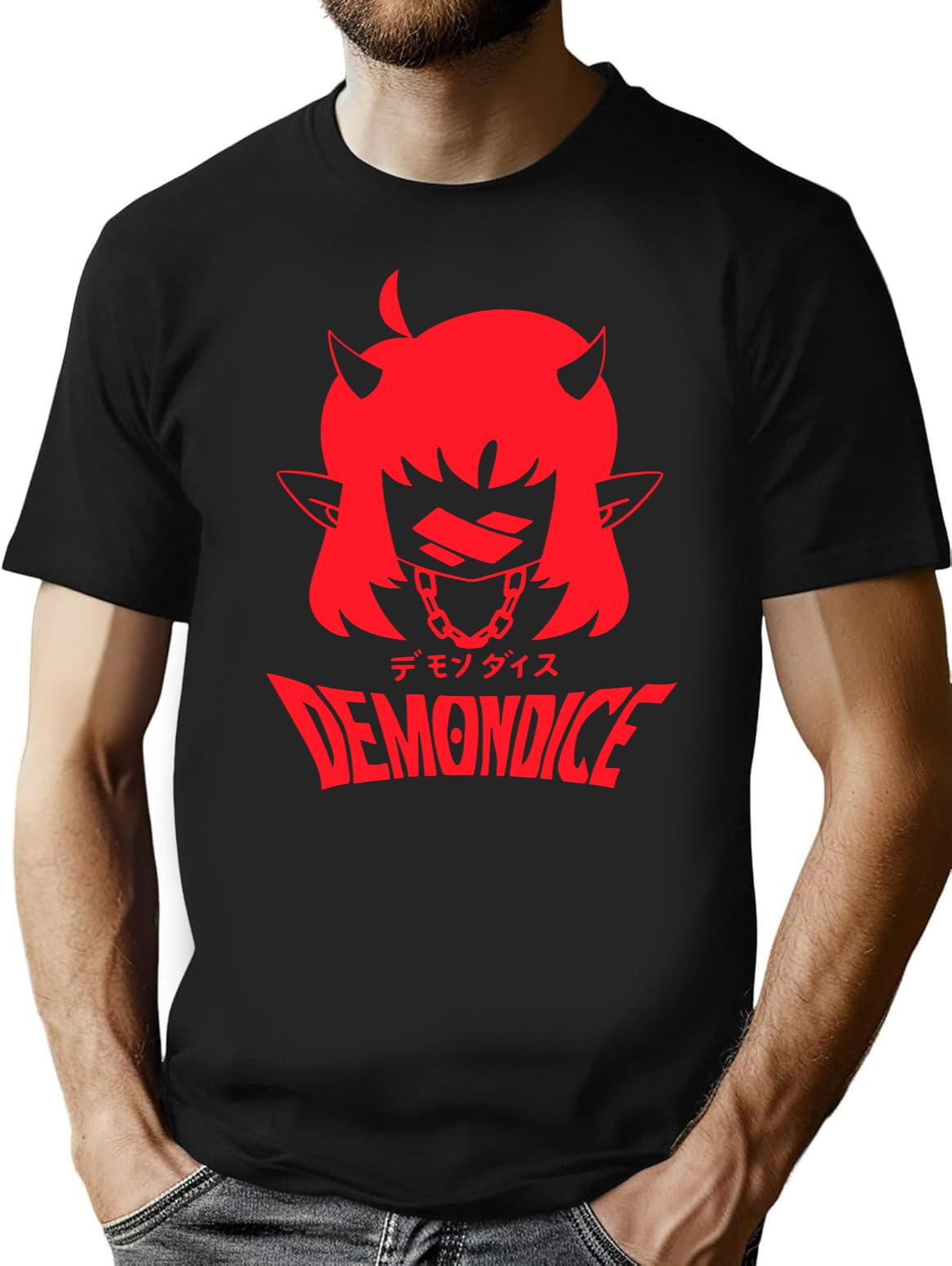Demondice- Mori Calliope-Funny Black T-Shirt - Black