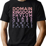 Domain Kingdom Phylum Class Family Genus Species Black T-Shirt - Green