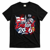 England 2026 World Soccer Fan Gear T-Shirt - Black