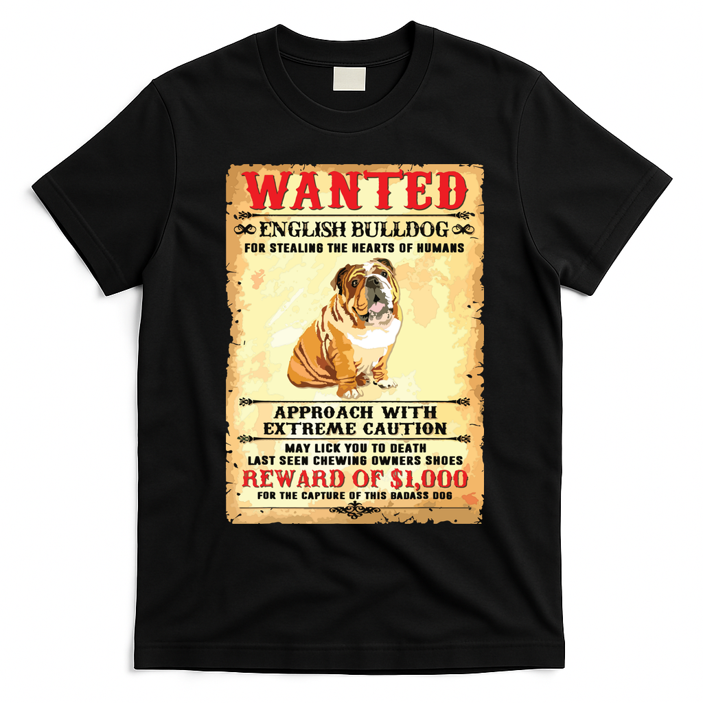 English Bulldog Funny Dog Lover Gifts T-Shirt - Black