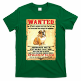 English Bulldog Funny Dog Lover Gifts T-Shirt - Irish Green