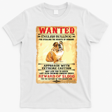 English Bulldog Funny Dog Lover Gifts T-Shirt - White