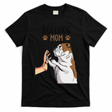 English Bulldog Mom Bully Dog Mama Funny Women T-Shirt - Black