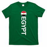 Egypt Country Flag Vertical T-Shirt - Irish Green