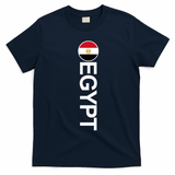 Egypt Country Flag Vertical T-Shirt - Navy Blue