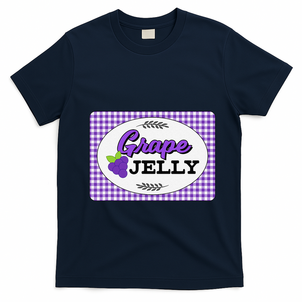 Easy Couples Halloween Costumes Grape Jelly Costume T-Shirt - Navy Blue