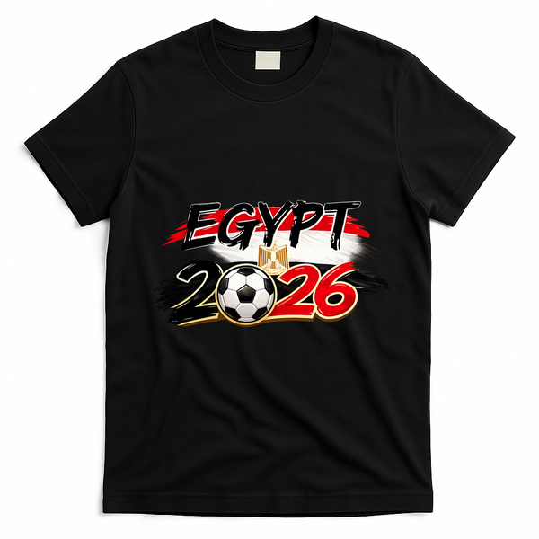 Egypt Country Soccer World 2026 Fan T-Shirt - Black
