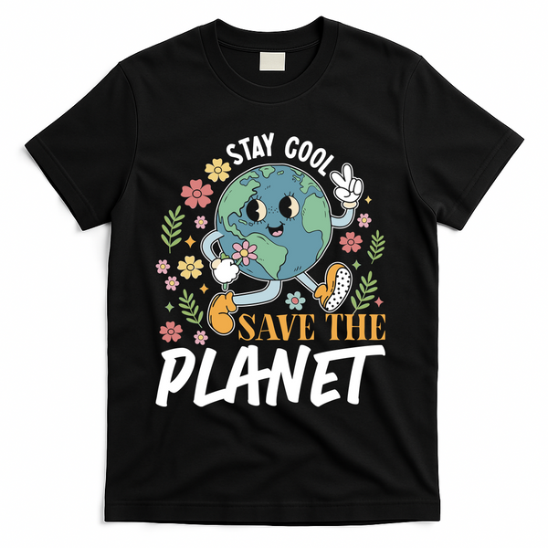 Earth Day Save The Planet T-Shirt - Black