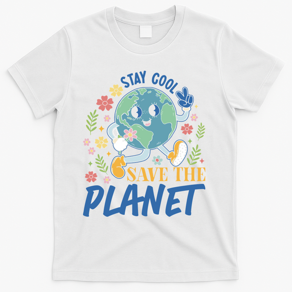 Earth Day Save The Planet T-Shirt - White