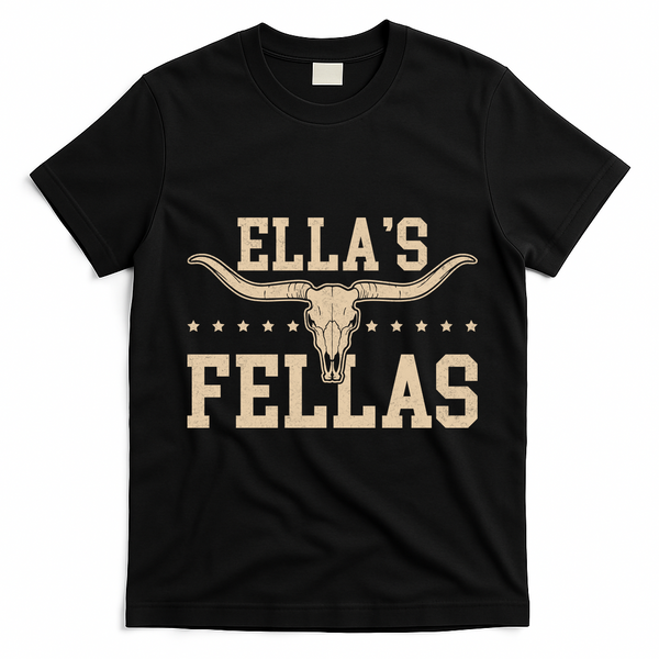 Ella's Fellas Name Gifts Vintage T-Shirt - Black