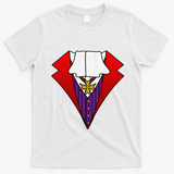 Easy Halloween Costumes Dracula Tuxedo Vampire Costume T-Shirt - White
