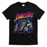 Epic Jimothy Raccoon Lighting Retro T-Shirt - Black
