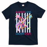 Everybody Loves Chicken Strips T-Shirt - Navy Blue
