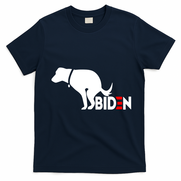 Even My Dog Hates Biden T-Shirt - Navy Blue
