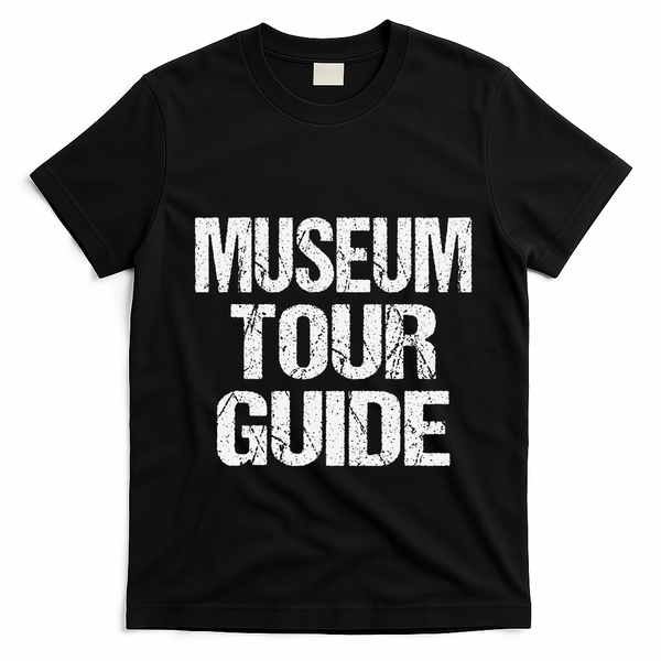 Easy Museum Tour Guide Costume Halloween Outfit T-Shirt - Black