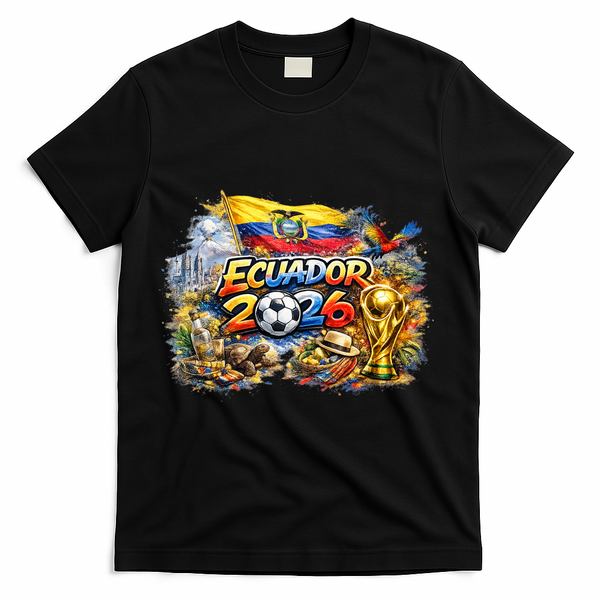 ECUATEUR North America Soccer Tournament 2026 T-Shirt - Black