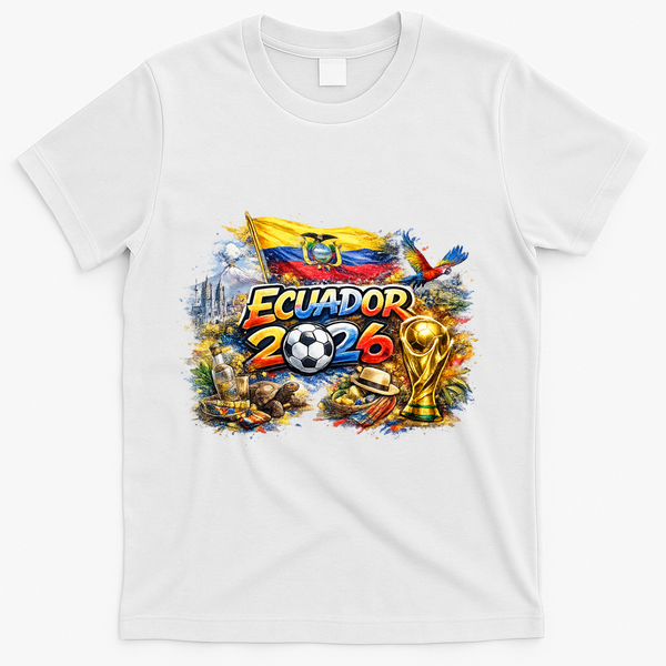 ECUATEUR North America Soccer Tournament 2026 T-Shirt - White