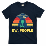 Ew People  Ufo Alien Costume T-Shirt - Navy