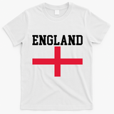 England Red Cross Flag T-Shirt - White