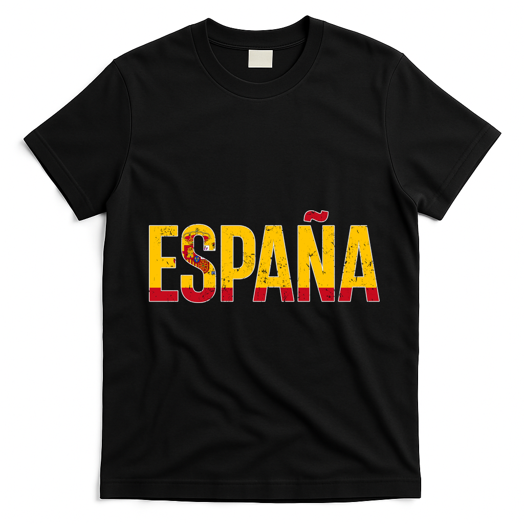 España Spanish Culture Spain Soccer T-Shirt - Black