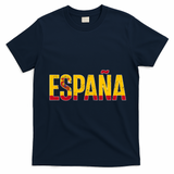 España Spanish Culture Spain Soccer T-Shirt - Navy Blue