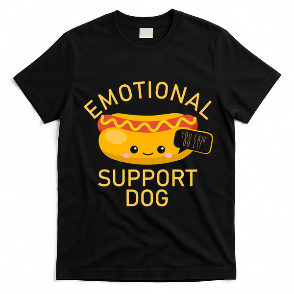 Emotional Support Dog T-Shirt - Black