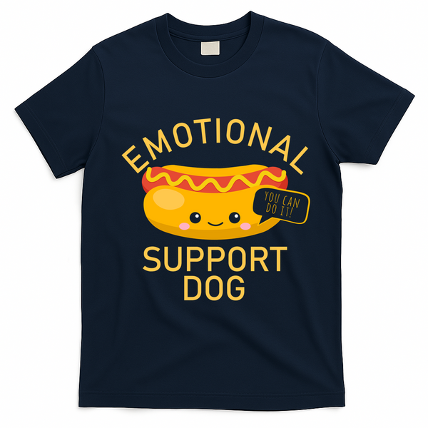 Emotional Support Dog T-Shirt - Navy Blue