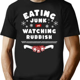 Eating Junk and Watching Rubbish Black T-Shirt - Black