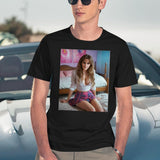 Emma Watson (2) Black T-Shirt - Navy