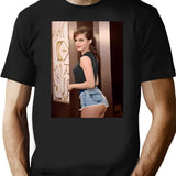 Emma Watson (3) Black T-Shirt - Black