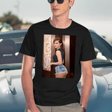 Emma Watson (3) Black T-Shirt - Navy