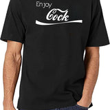 Enjoy Cock Black T-Shirt - White