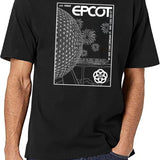 Epcot Center Black T-Shirt - White