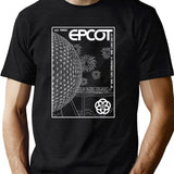 Epcot Center Black T-Shirt - Green