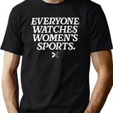 Everyone Watches Women’S Sports Black T-Shirt - Green