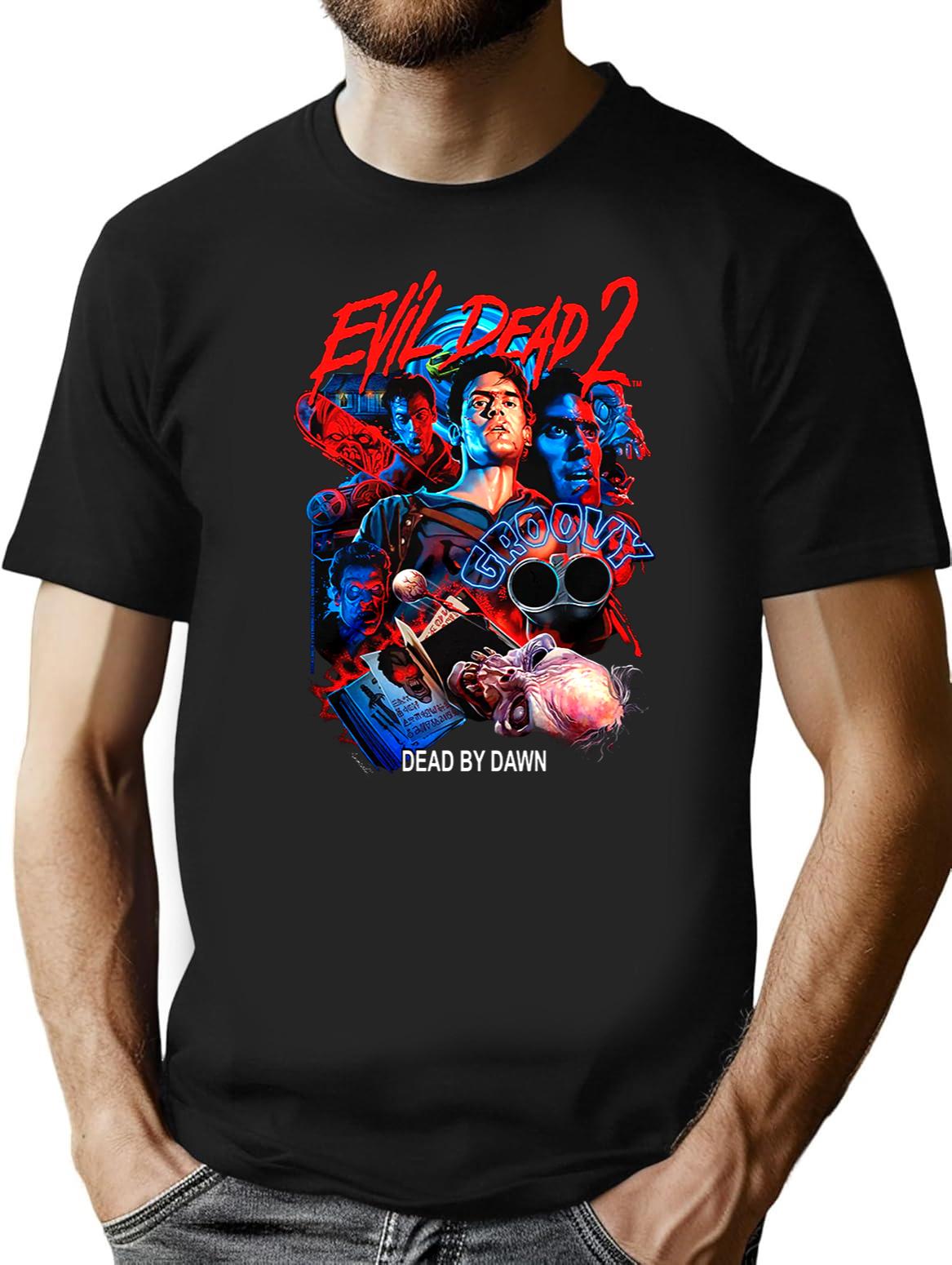 Evil Dead 2 Groovy Black T-Shirt - Black