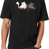 Exploding Kittens Black T-Shirt - White