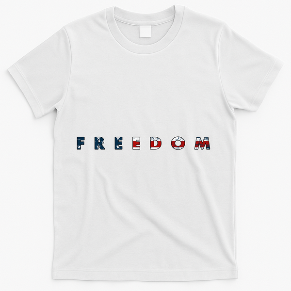 Freedom 250th Anniversary Birthday America USA Eagle Front And Back T-Shirt - White