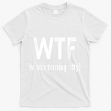 Funny 50th Birthday Gift Who's Turning Fifty T-Shirt - White