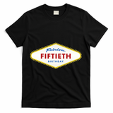 50th Birthday Las Vegas Fabulous fiftieth T-Shirt - Black