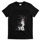 Funny Anatomy Border Collie Dog Lover Gift T-Shirt - Black