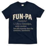 Fun-Pa: A Cool Twist on Grandpa T-Shirt - Navy
