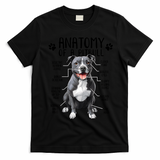 Funny Anatomy Pitbull Dog Cute Pittie Lover Pit Bull Owner T-Shirt - Black