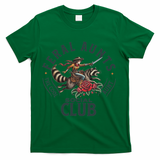 Feral Aunts Social Club The Cool Aunt Pregnancy Raccoon T-Shirt - Green