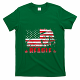 Funny Beagle American Flag Dog Dad Dog Mom T-Shirt - Irish Green