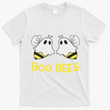 Funny Boo Bees Couples Halloween Cool T-Shirt - White