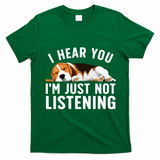 Funny Beagle Design Dad Mom Beagle Dog Lovers T-Shirt - Irish Green