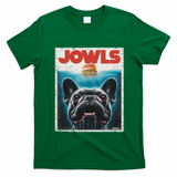 Funny Black French Bulldog Jowls Top Frenchie Mom Dog Dad T-Shirt - Irish Green